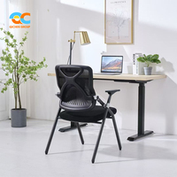 Chaise de formation ergonomique en maille, certifiée BIFMA, avec dossier en X, pliable, pour séminaires, durable, directement du fabricant