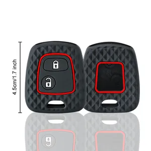 Funda Protectora de Silicona para <span class=keywords><strong>Llave</strong></span> de Coche de 2 Botones para <span class=keywords><strong>Peugeot</strong></span> 106 107 206 <span class=keywords><strong>207</strong></span> 307 Citroen C1 C2 C3 C4 XSARA PICASSO para Toyota AYGO - Product Image 5