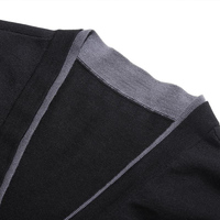 Weiche Textur 100 Prozent Woll-Strickjacke Business Casual Herren-Oberbekleidung für Bekleidungshändler