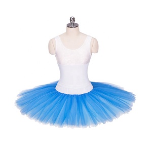Tutú de Ballet para Competencia, Modelo Solodance, con Campanas Colgantes <span class=keywords><strong>Naranja</strong></span> Canaria, Estilo YAGP Raymonda Pancake - Product Image 3