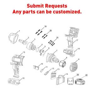 Clé à chocs <span class=keywords><strong>sans</strong></span> <span class=keywords><strong>fil</strong></span> réglable à couple de puissance Clé à chocs <span class=keywords><strong>électrique</strong></span> <span class=keywords><strong>sans</strong></span> <span class=keywords><strong>fil</strong></span> 21V à batterie <span class=keywords><strong>sans</strong></span> balais - Product Image 5