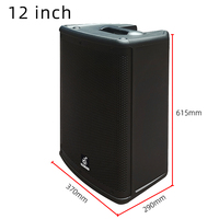 Système de sonorisation DJ actif puissant de 12 pouces en plastique, best-seller de l'usine OEM, avec DSP et Bluetooth.