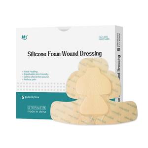 Apósito de Espuma Adhesiva de Silicona con Borde Suave, Vendaje de Silicona Impermeable para Úlceras Diabéticas en el Pie y Úlceras por Presión - Product Image 6