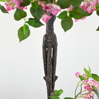 Arbre artificiel de bougainvillier intégré de 200 cm, ornement floral haut de gamme pour la décoration intérieure de lieux de mariage, hôtels et halls d'accueil
