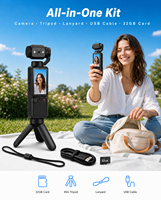 Kamera Aksi C8 Auto Fokus 180 Derajat Putar Wifi Mini Kamera Saku Genggam untuk Vlogging Kamera Video Digital 4K