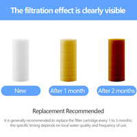 Filtre à eau universel pour pomme de douche, préfiltre pour bain, machine à laver, chauffe-eau avec filtre PP remplaçable