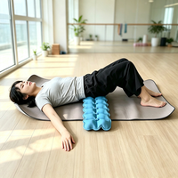Tapis de décompression vertébrale à 24 points, civière de massage par acupression pour les douleurs du haut et du bas du dos, supporte jusqu'à 220 lb