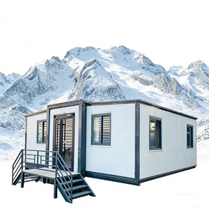 Casa Contenedor Prefabricada Móvil de 20 pies y 40 pies, Casa Prefabricada Económica, Plegable, Expandible y Colapsable - Product Image 1