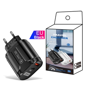 Prise EU/US PD chargeur USB 20W 3A <span class=keywords><strong>Quik</strong></span> Charge 3.0 chargeur de téléphone portable <span class=keywords><strong>pour</strong></span> iPhone 15 <span class=keywords><strong>pour</strong></span> Samsung <span class=keywords><strong>pour</strong></span> Xiaomi chargeur mural rapide - Product Image 1