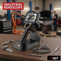 6mm, 4mm 360 °   Cámara de Inspección Industrial con Rotación, Videoscopio, Boroscopio, Endoscopio para Inspección de Motores de Automóviles y NDT