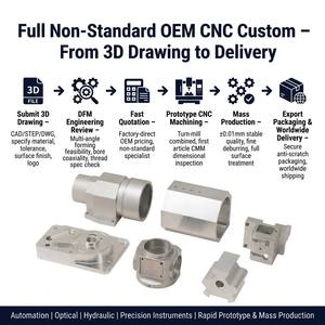 Usinage sur mesure OEM pour structures complexes, composants en alliage d'aluminium usinés CNC, précision optique et hydraulique de 0,01 mm - Product Image 6