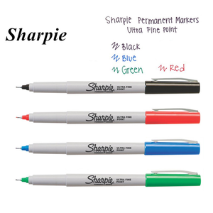 Marqueurs permanents <span class=keywords><strong>Sharpie</strong></span> extra fins pour tissu - 10 couleurs, pointe aiguille 0,5 mm, très demandés - Product Image 6