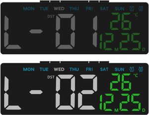 Horloges de table numériques USB multifonctions à LED modernes, horloges de chevet intelligentes, horloges de bureau - Product Image 6