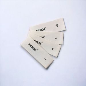 Etiquetas de nombre personalizadas, etiquetas de talla cosidas, etiquetas de marca tejidas, etiquetas lavables para ropa y calzado, hechas de tela de algodón. - Product Image 2