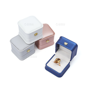 Factory Price Customized PU Leather Travel Jewelry <b>Box</b> Custom logo for Ring <b>Necklace</b> Pendant <b>Gift</b> Packaging - Product Image 6