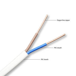 Câble gainé isolé en PVC BVVB durable pour connexions d'alimentation pour appareils ménagers AC 300V 500V - Product Image 1