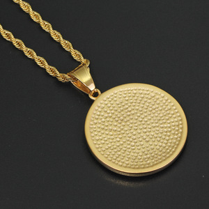 Collar Islámico Musulmán para Hombre con Colgante de Alá, Aqeeq Árabe, Shahada, Cristal Brillante, Muhammad, <span class=keywords><strong>Dios</strong></span>, Corán, Estilo Medio Oriente - Product Image 2