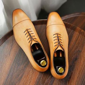 Nouvelles Chaussures Habillées Classiques en Cuir pour Hommes, Idéales pour les Affaires et les Mariages, Grandes Tailles - Product Image 2