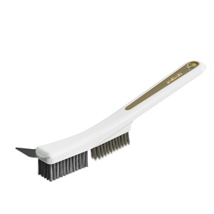 Multi Functional Gas Stove <b>Cleaning</b> Brush With Stainless Steel <b>Scraper</b> Nylon Bristle For Kitchen - Product Image 5