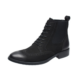 Botas de Tobillo Estilo Italiano para Hombre Goodyear, Hechas a Mano, de Cuero Genuino, con Cierre de Cordones, Transpirables y Ligeras para Otoño - Product Image 4