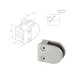 手すりシステムミラー仕上げ調整可能ガラススピゴット手すり手すり室内用 - Product Image 6