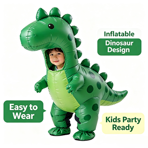 2026 OEM ODM Customized Halloween Inflatable <b>Dinosaur</b> <b>Costume</b> <b>Kids</b> Fancy <b>Dinosaur</b> Suit Blow up <b>Costume</b> Party Cosplay - Product Image 5