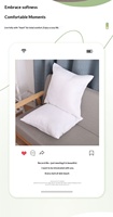 Coussin décoratif carré pour canapé-lit, garni de polyester, confortable et décoratif pour l'intérieur, avec housses nettoyables à la main