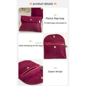 Custom Velvet Jewelry Pouch With logo Small Velvet <b>Bag</b> for Jewelry Package With Flap Envelope <b>Bag</b> With Snap for Jewelry <b>Dust</b> <b>Bag</b> - Product Image 4