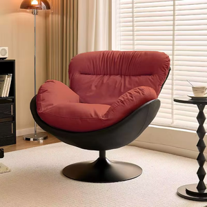 Fauteuil pivotant de salon chic et moderne, confortable et luxueux, idéal pour la détente à la maison et au bureau - Product Image 2