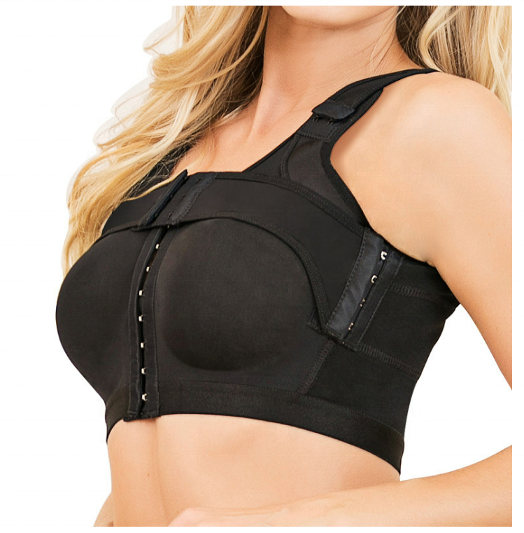 אישה הודעה שד שתל מחוך שד Shaper Bustier בתוספת גודל למתוח לאסוף כפתור מחוך