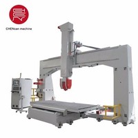 1325 360 degrés tête pivotante 5 axes 3d eps mousse plâtre bois CNC routeur gravure sculpture machine de découpe