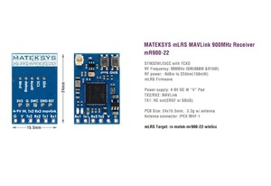 Mateksys MLRS MAVLink 900MHz MR900-22 Original para Drones RC de Largo Alcance, Piezas de Alta Calidad - Product Image 2