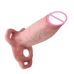 Extensor de Pene Realista Ultra, Funda Reutilizable para Pene, Dildo, Condón, Retrasador de Eyaculación, Alargador de Pene, Artículos para Adultos, Juguetes Sexuales para Hombres - Product Image 1