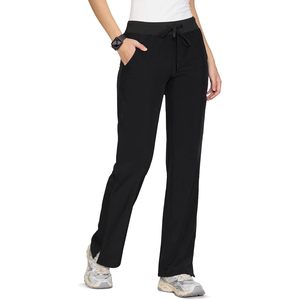 Pantalones de Trabajo para Mujer Floralhue, Corte Recto, Estilo Cargo, con Cordón Ajustable y 3 Bolsillos, Tejido Transpirable de Algodón y Spandex Suave - Product Image 5