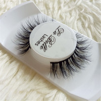 Propre Marque Faux Cils Cheveux Humains Cils Faux Sourcils En Gros Fait À La Main Cheveux Humains Naturel Longue Bande Complète Cils Pu