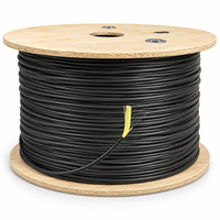 Câble de branchement rond 3,0 mm 1 fibre autoportant FTTH G657A G657B3 LSZH TPU Câble à fibre optique GJFJH Fibra Drop Tipo Redonda
