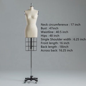 Châu Âu Điều Chỉnh Nữ Wedding Dress Thợ May <span class=keywords><strong>Mannequin</strong></span> Người Phụ Nữ Nửa Cơ Thể May <span class=keywords><strong>Mannequin</strong></span> Thợ May Giả Với Stretch Shoulder - Product Image 5