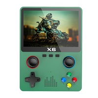 Console de jeu portable X6 Classic Wi-Fi, écran tactile 3,5 pouces, résolution 640x480, carte TF 64 Go, simulateur de jeu 11-en-1, jeux rétro