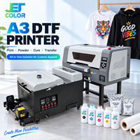 Printer Inkjet DTF Jetcolor New A3 dengan Print Head Epson Xp600 Garansi 1 Tahun untuk Pencetakan Kaos Transfer Panas