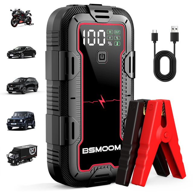 Smart Multi Function Emergency Car Battery Charger with Portable Design and Car Jump Start