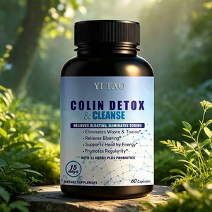 Capsules de détoxification et de nettoyage intestinal – Nettoyage intestinal profond régulier, nourrit l'environnement du tractus digestif - Product Image 4