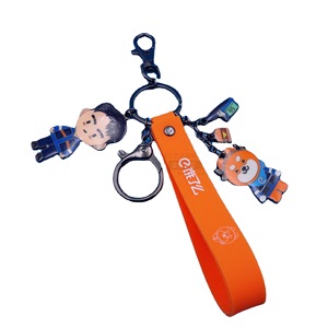 Porte-clés personnalisé en forme de cœur d'animal de dessin animé, pendentif en métal et résine époxy, cadeau d'entreprise, accessoire promotionnel - Product Image 5