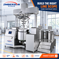 Ligne de production cosmétique clé en main IME-D 3000-5000L avec automatisation PLC, réservoirs, tuyauterie, remplissage, connexion, émulsifiant sous vide