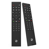 Télécommande pour TV/Audio/Amplificateur, Boîtier Android TV, ABS, Silicone Écologique, IR Sans Fil, BLE, Voix, 433 MHz, Portée 10 m, 43 Boutons