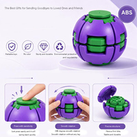 Balle anti-stress rotative en plastique imprimée en 3D, jouet de bureau mécanique à pression et rotation à 360°, gyroscope cinétique premium pour adultes et enfants