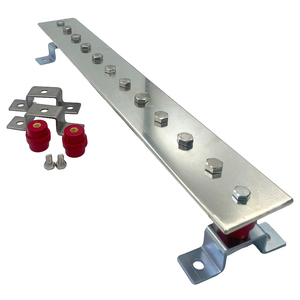 Sweld Factory <span class=keywords><strong>Barre</strong></span> de mise à la terre en laiton avec trous de montage, <span class=keywords><strong>barre</strong></span> de mise à la terre électrique pour équipement à faible courant et armoire - Product Image 3