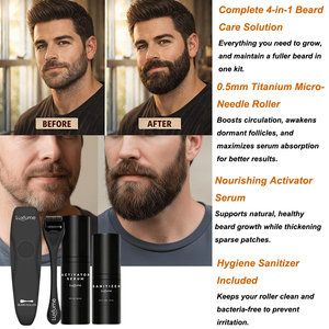 Kit per la Crescita della <span class=keywords><strong>Barba</strong></span> Luxfume a Marchio Privato, Risultati in 3 Settimane, <span class=keywords><strong>Set</strong></span> di Oli per <span class=keywords><strong>Barba</strong></span> - Product Image 6