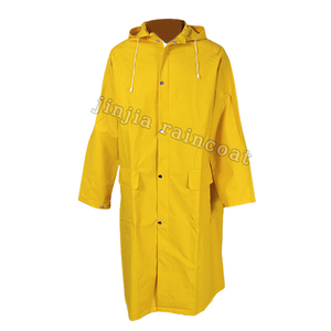 Meilleur imperméable veste robuste pvc polyester jaune imperméable agriculture agriculture agriculture mineurs imperméables pour adultes - Product Image 2