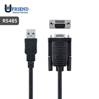 Cable de Consola Serial RS485 USB-A Macho a DB9 Hembra de 9 Pines de Carga Rápida para Uso en Computadoras, Material PVC, Hecho en Guangdong