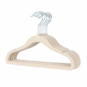 Hot Sale Custom ized rutsch feste Samt Kleiderbügel Hose Krawatte Mantel Anzug Kleidung Samt Kleiderbügel rutsch feste Kunststoff Kleiderbügel für Kleidungs stück - Product Image 1